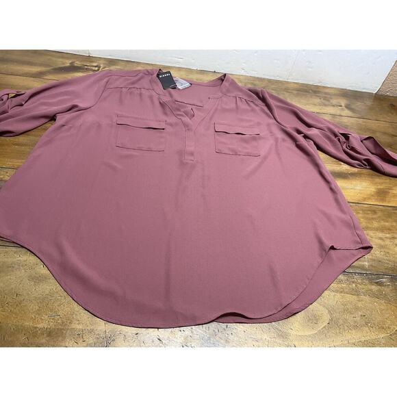 Torrid Women’s Plus Size 1X Harper Pullover 3/4 Sleeve Blouse - Wild Ginger - Picture 2 of 12